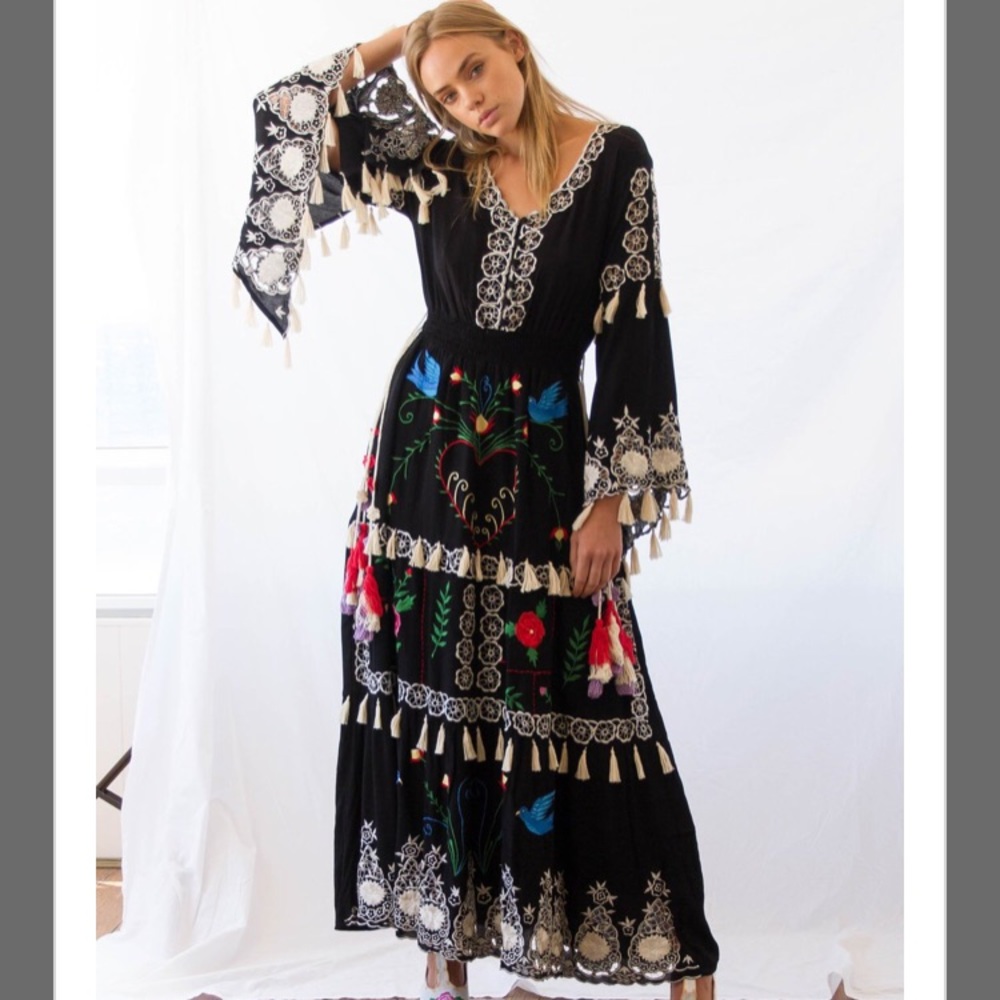 Fillyboo “Little Bear” black maxi